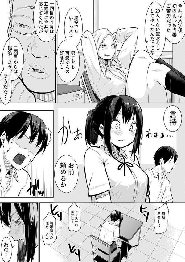 夕焼けの教室、濡れる君と